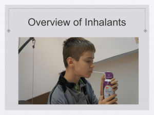 Inhalants - CAP Members
