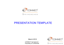 Springboard Templates SPRINGBOARD PRESENTATION TEMPLATE