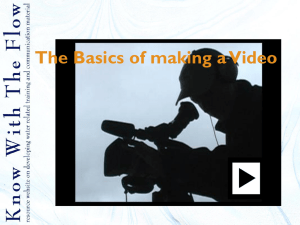 Using Digital Video - Know With The Flow