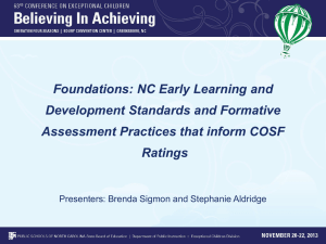 Foundations - North Carolina Early Learning Network (NC-ELN)