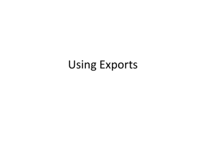 Using Exports - The Graduate School