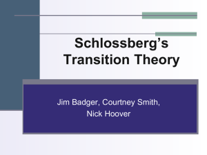 Transition Theory - The Professional Portfolio of James M. (Jim