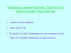 Designing a simple Electronic Timer Circuit using Crocodile Clips