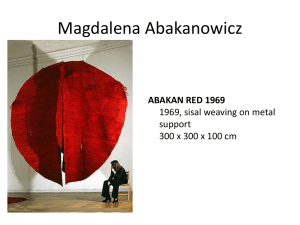 Magdalena Abakanowicz - SCAD Employee Web Space