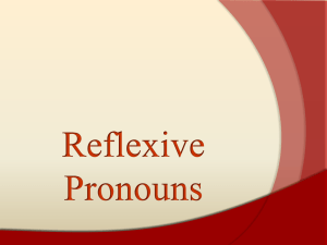 Reflexive Pronouns