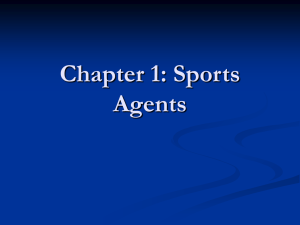 Chapter 1: Sports Agents - paralegalsubstantivelaw.com