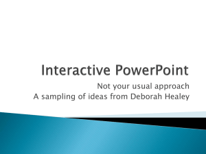 Interactive PowerPoint