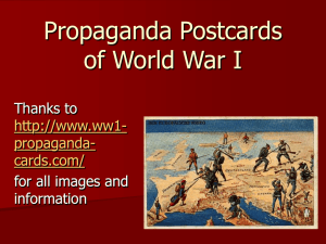 Propagand Postcards of WWI