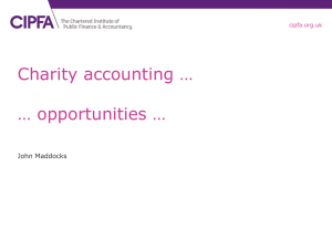 Charity Accounting, Opportunities, by John