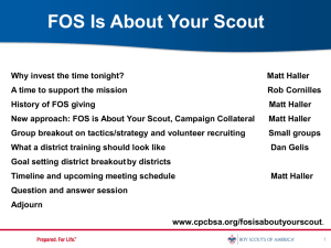FOS Council Kickoff Slideshow
