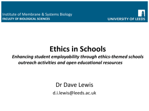 Ethics in Schools Enhancing student employability through the