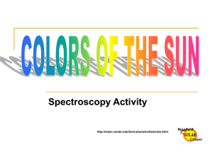 Colors of the Sun: A Spectroscopy Activity