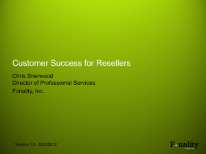 Customer Success Worksheet - Fonality Knowledge Base