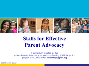 Six Skills for Effective Parent Advocacy