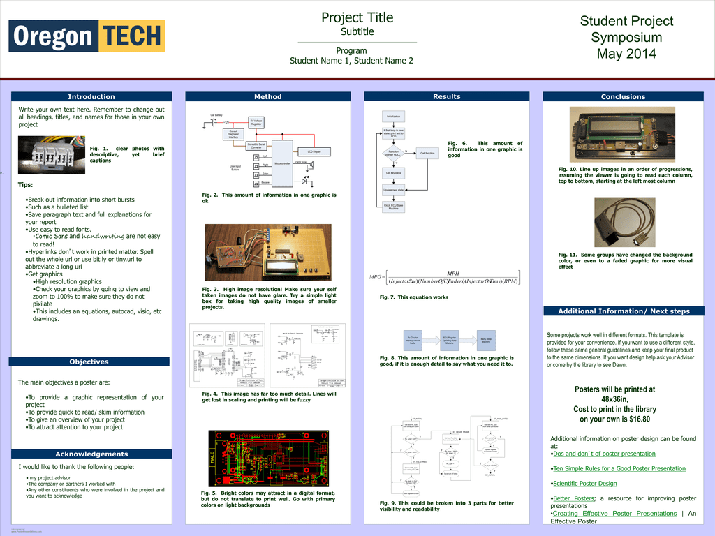 48x36 Trifold Poster Template