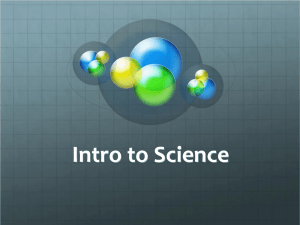 PowerPoint Presentation - The Scientific Method – A Classic Tool