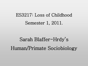 Sociobiology according to Sarah Blaffer Hrdy