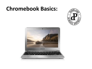 Chromebook Basics PowerPoint