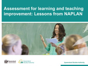 Assessment for learning and teaching improvement: Lessons from