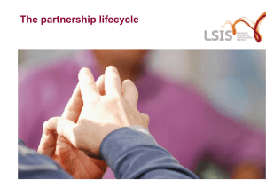 Partnership lifecycle