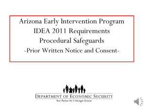 Prior Written Notice and Consent Powerpoint
