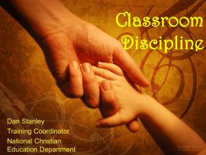 Classroom Discipline Training PowerPoint