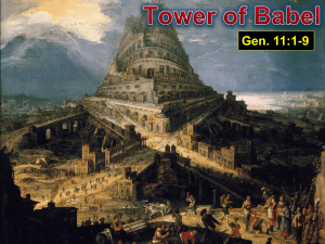 The Tower of Babel - Radford Church of Christ