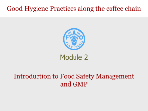 Introduction to Food Safety Management and GMP - Sp