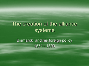 The creation of the alliance systems