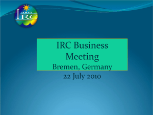 2010 Business Meeting Presentation