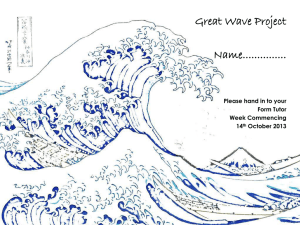 Year 7 –The Great Wave Project