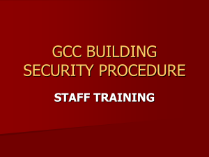 GCC BUILDING SECURITY PROCEDURE