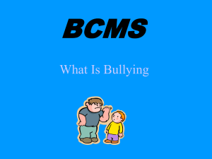 Bullying - Butler County Schools