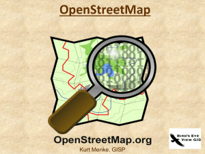 Lecture 8 Open Street Map