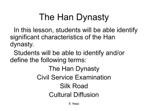 The Han Dynasty - White Plains Public Schools