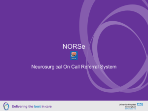 NORSe PowerPoint for referring acute trusts