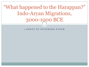 Indo-Aryan Migrations Unit 1 Lesson 5