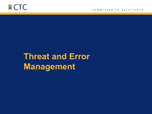 Threat and Error Management