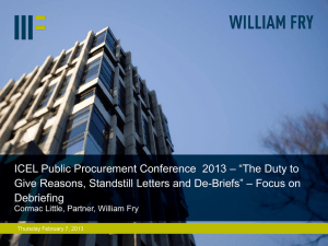 ICEL Public Procurement Conference 2013