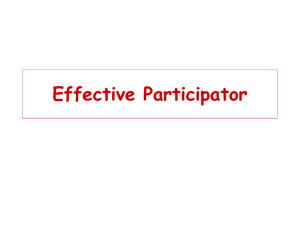 Effective Participator