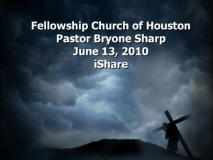 iShare June 13 - Fellowship Church Of Houston