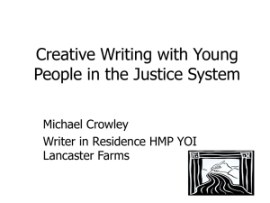 Creative Writing with Young People in the Justice