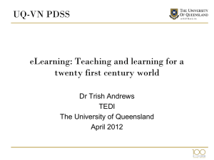 eLearning: Teaching and learning for a 21st century world