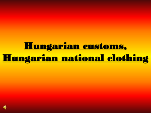 Hungarian customs, Hungarian national clothing