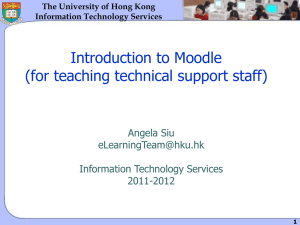 Introduction to Moodle - HKU Portal