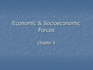Economic & Socioeconomic Forces