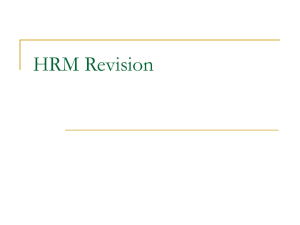 HRM Revision