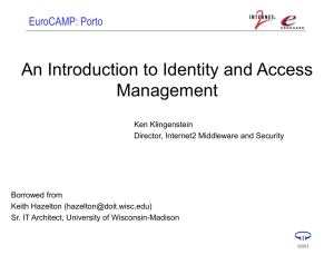 Identity and Access Management Model: A Functional
