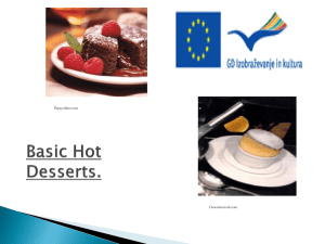 2FPC 4 Prepare and Cook Basic Cold and Hot Desserts