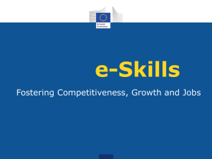 E-skills. Fostering Competitiveness, Growth and Jobs - Neth-ER